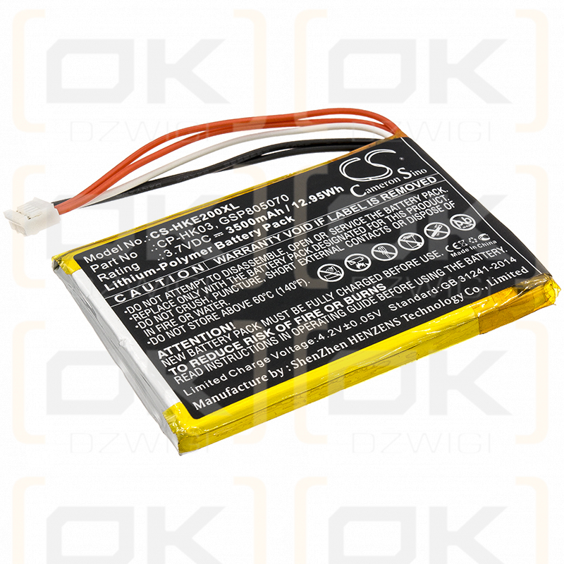 Harman/Kardon Esquire 2 / CP-HK03 3500mAh Li-Polímero 3.7V (Cameron Sino)