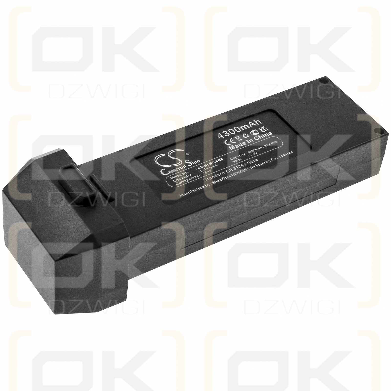 Holy Stone HS720E / SF8333106 4300mAh Li-polímero 7.6V (Cameron Sino)