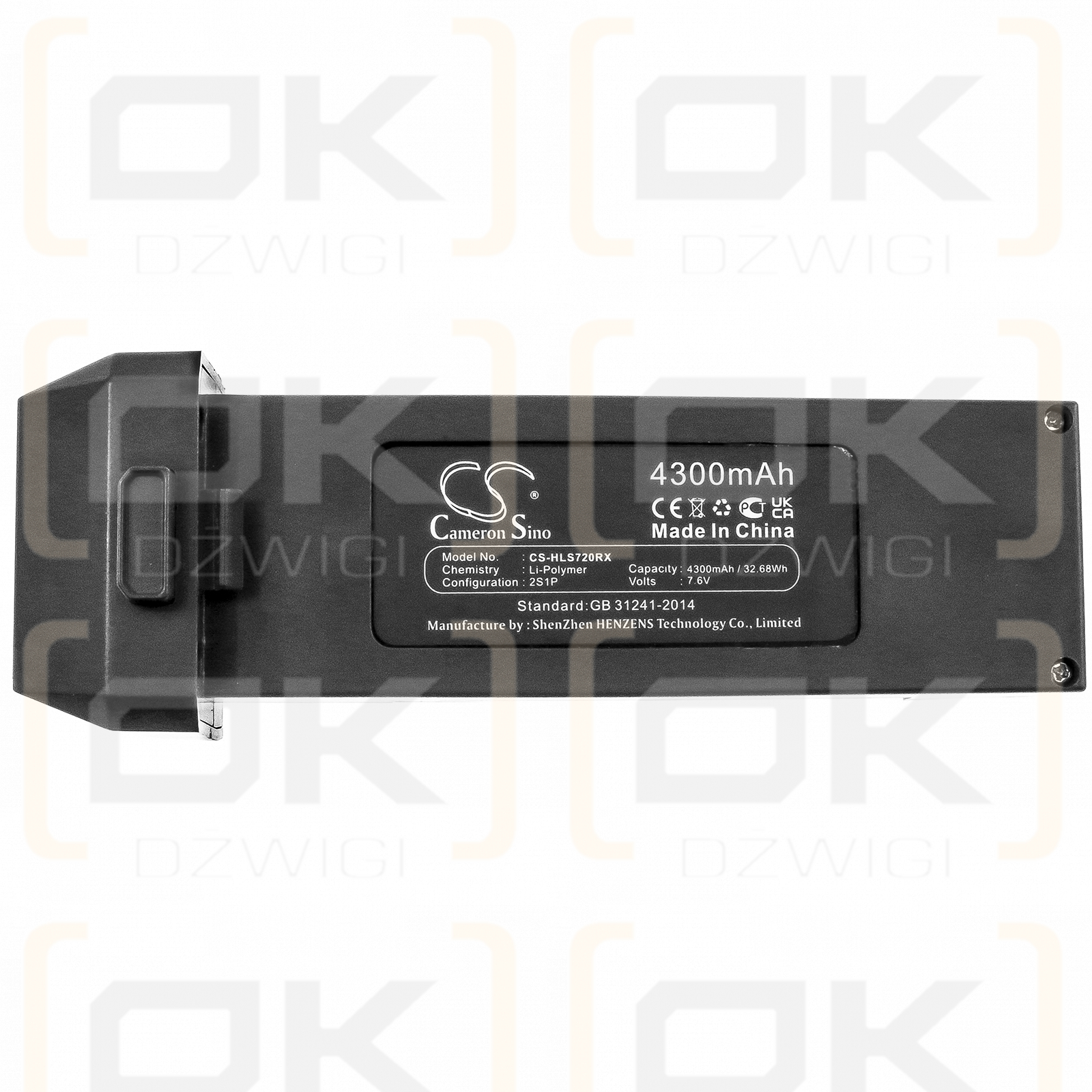 Holy Stone HS720E / SF8333106 4300mAh Li-polímero 7.6V (Cameron Sino)