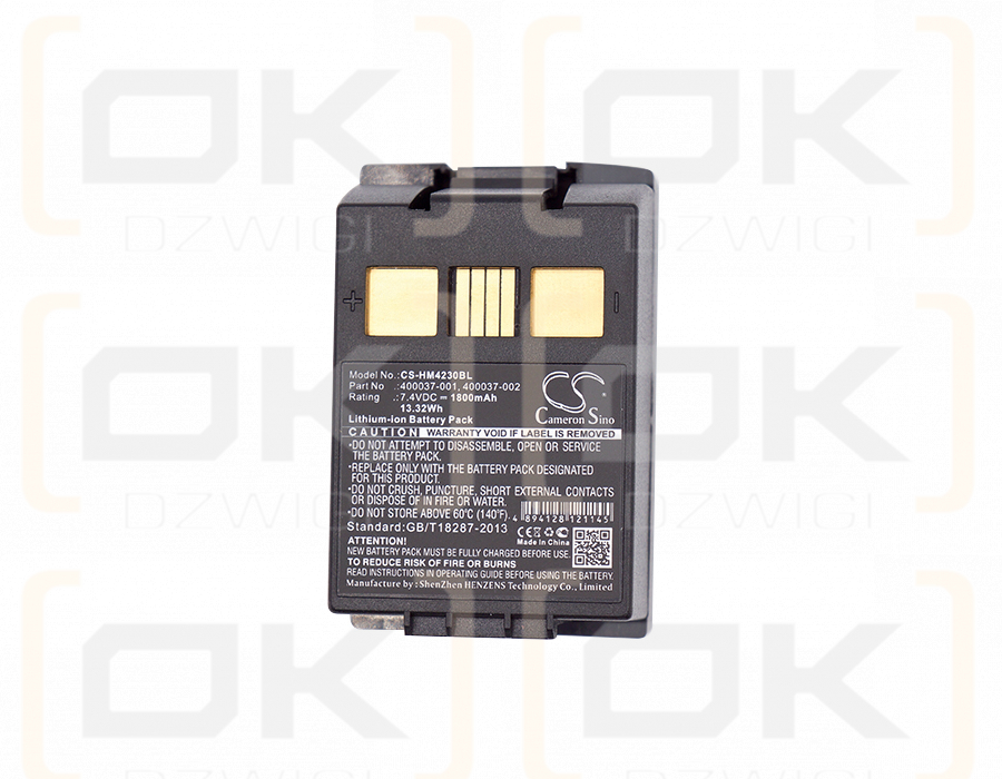 Hypercom M4240 / 400037-001 1800 mAh Li-Ion 7,4 V (Cameron Sino)