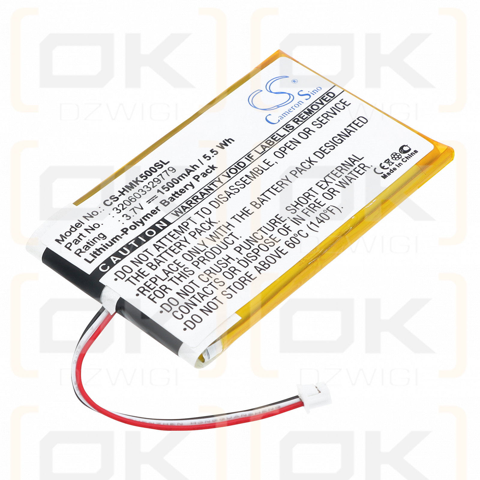 Batería de polímero de litio Harmon Kardon de 1500 mAh (Cameron Sino)