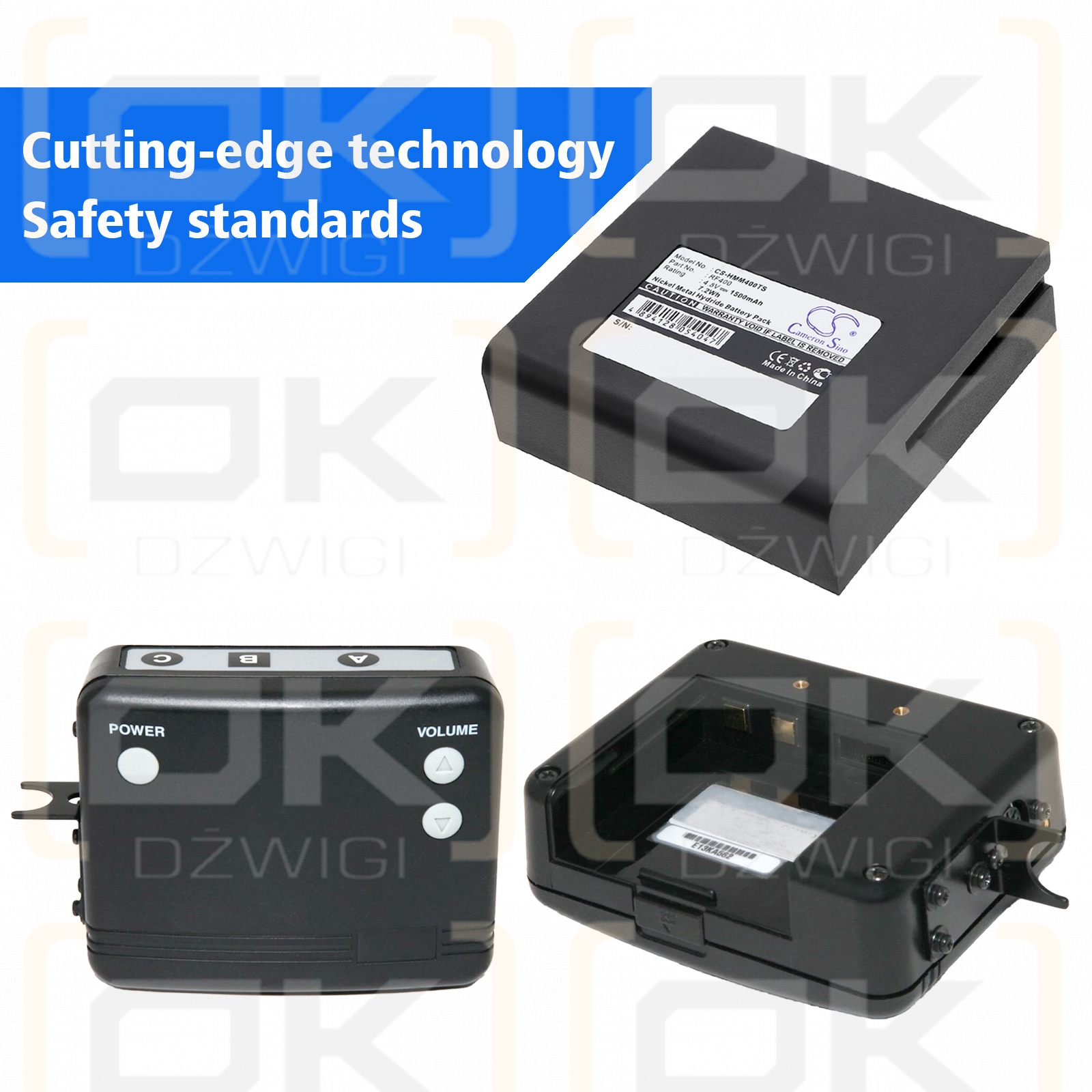 HME COM400 / RF400 1500mAh Ni-MH 4.8V (Cameron Sino)