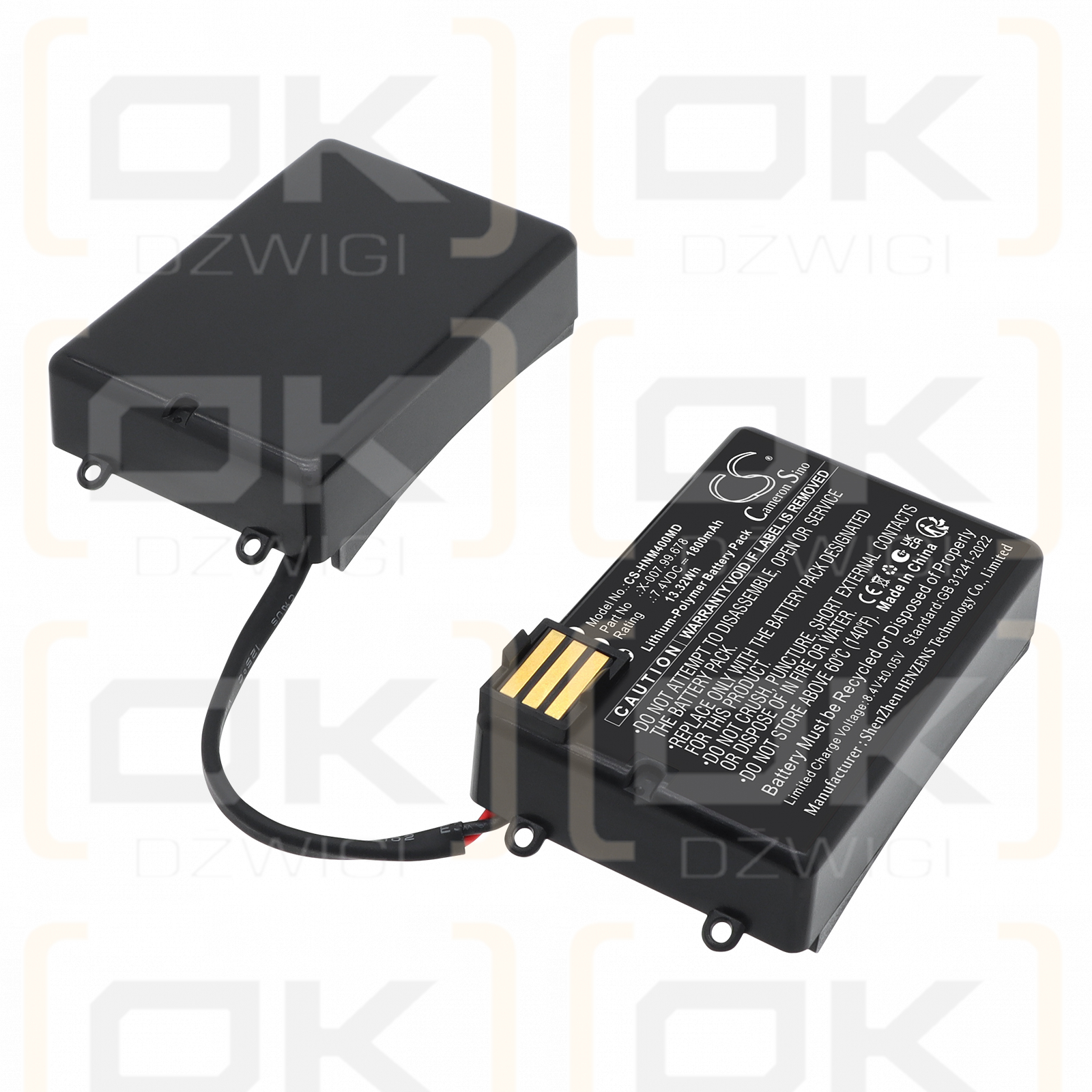 Bateria zamienna do Heine mPack Unplugged / X-007.99.665 1800 mAh Li-Polymer 7.4 V (Cameron Sino)