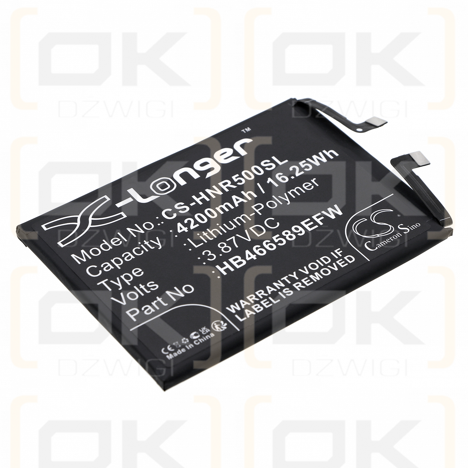 Huawei NEN-LX1 / HB466589EFW 4200mAh Li-Polymer 3.87V (Cameron Sino)