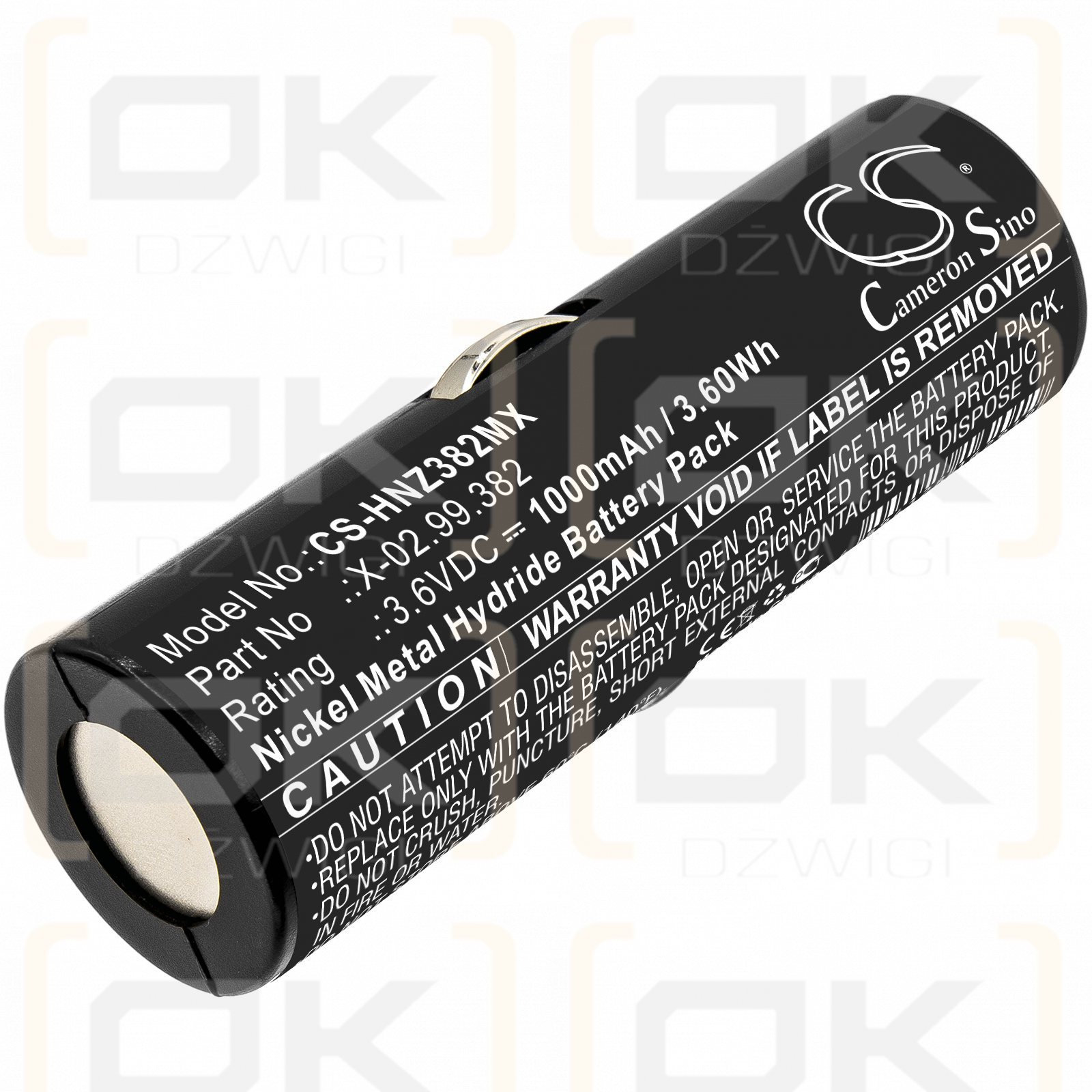 Heine kurzer FO-Laryngoskopgriff / X-02.99.382 1000 mAh Ni-MH 3,6 V (Cameron Sino)