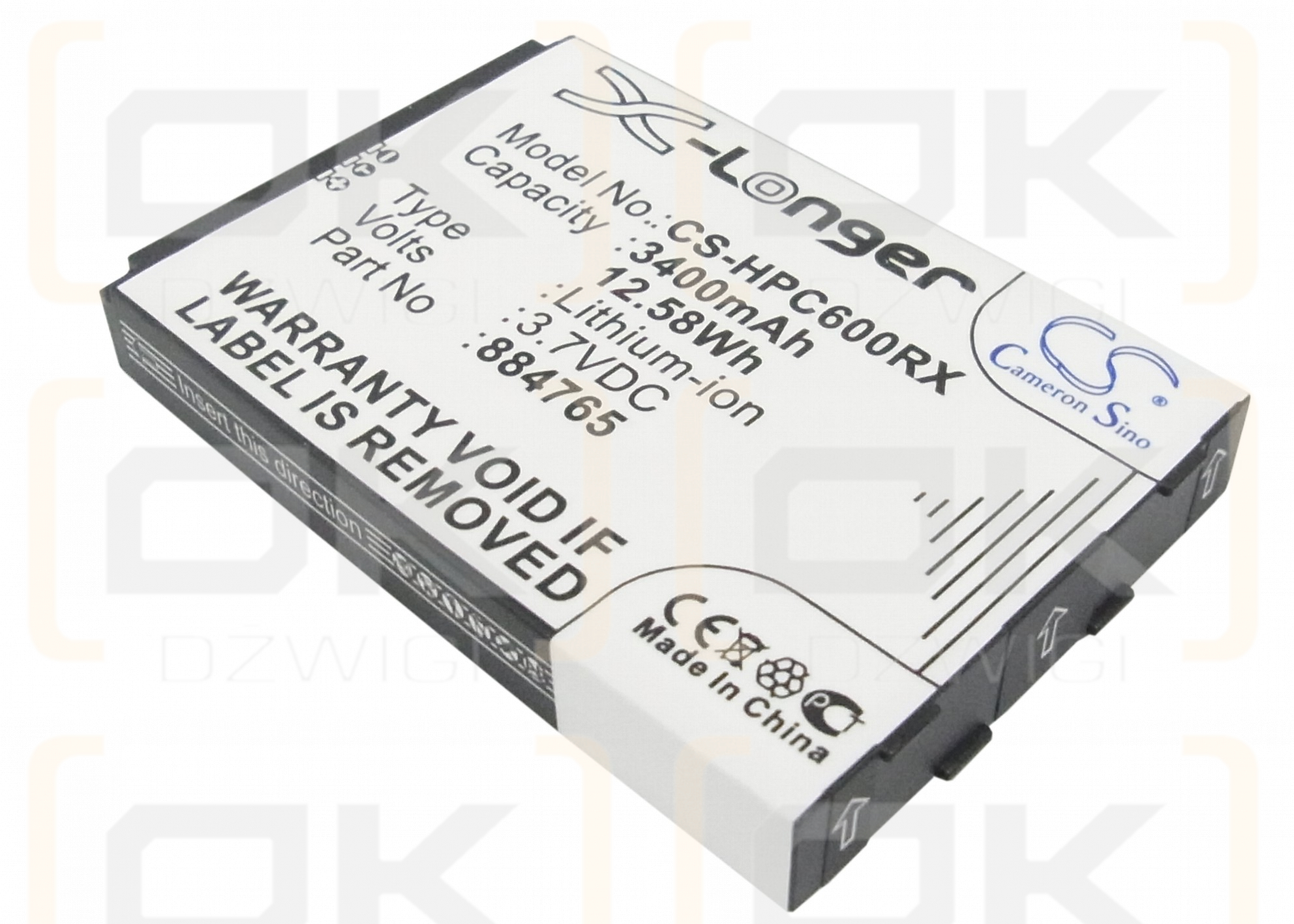 Klar IMW-C610W / 884765 3400 mAh Li-Ion 3,7 V (Cameron Sino)