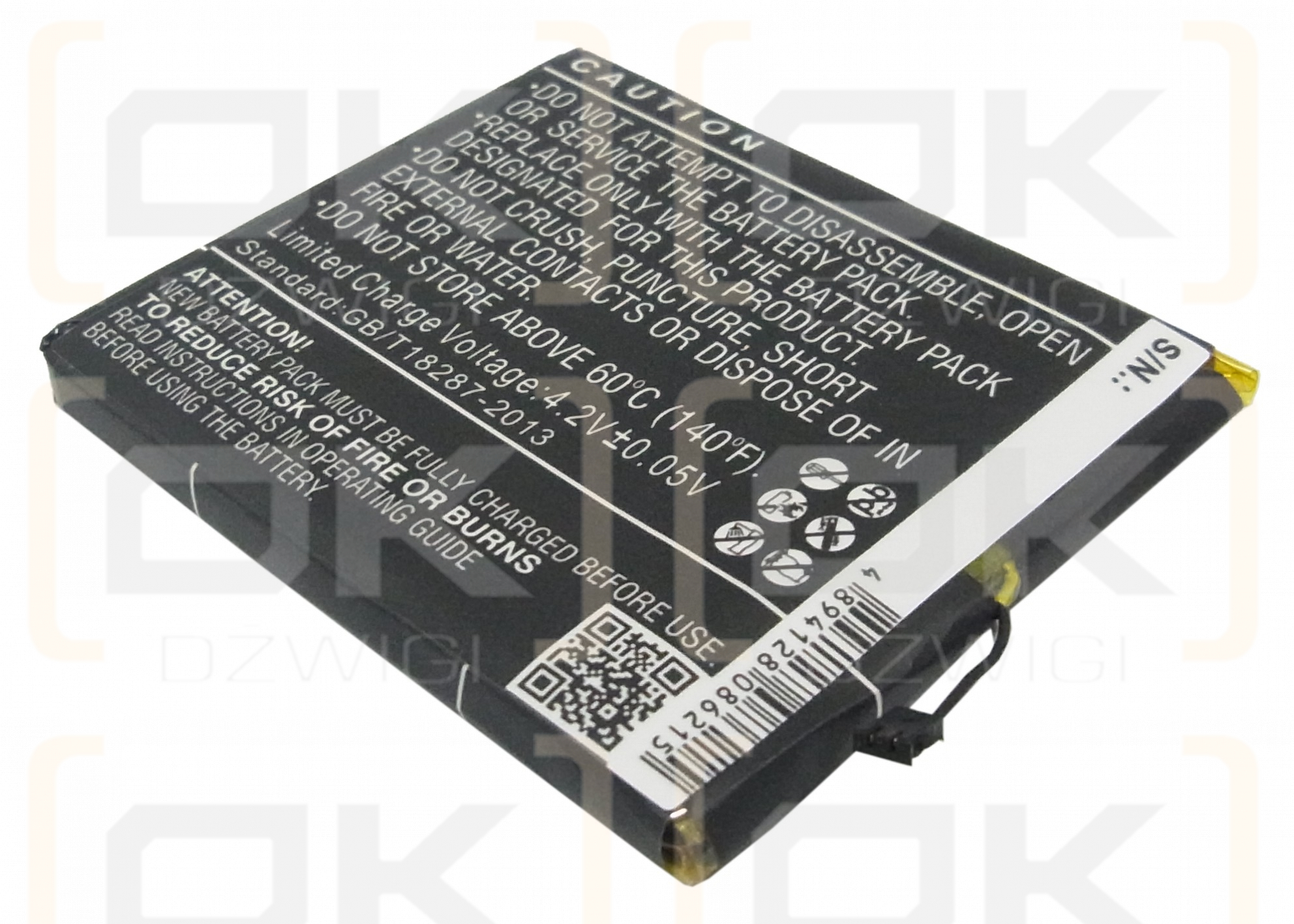 Clear IFM-930CW / LIP-1650A 1700mAh Li-Polymer 3.7V (Cameron Sino)