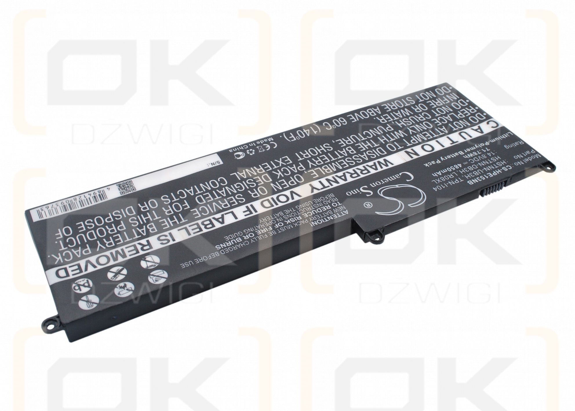 HP Envy 15t-3000 CTO / HSTNN-UB3H 4850 mAh Li-Polymer 14,8 V (Cameron Sino)