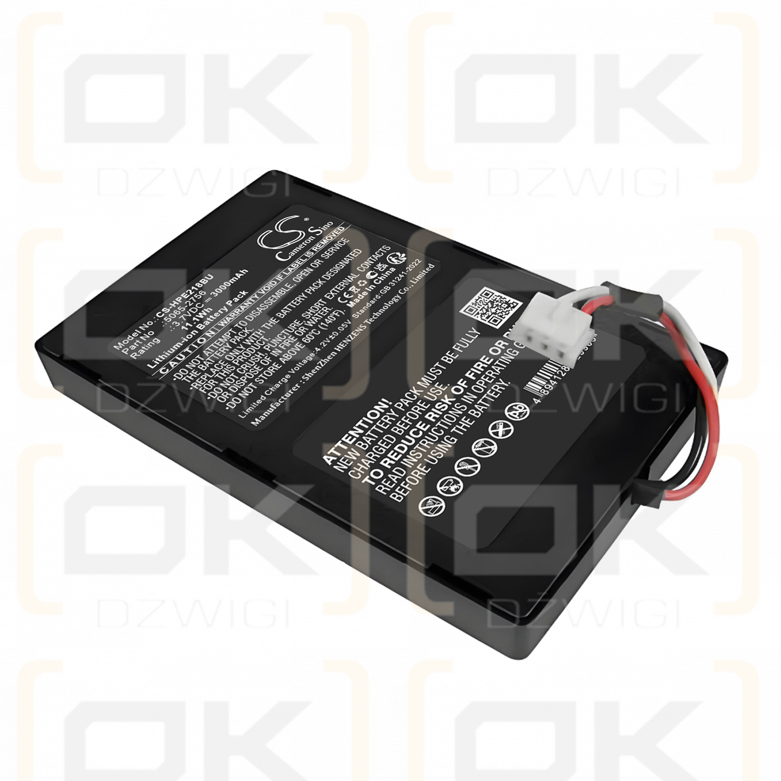 HP Agilent P1218-60002 PCI-X-Fernbedienungskarte / 5065-2756 3000 mAh Li-Polymer 3,7 V (Cameron Sino)