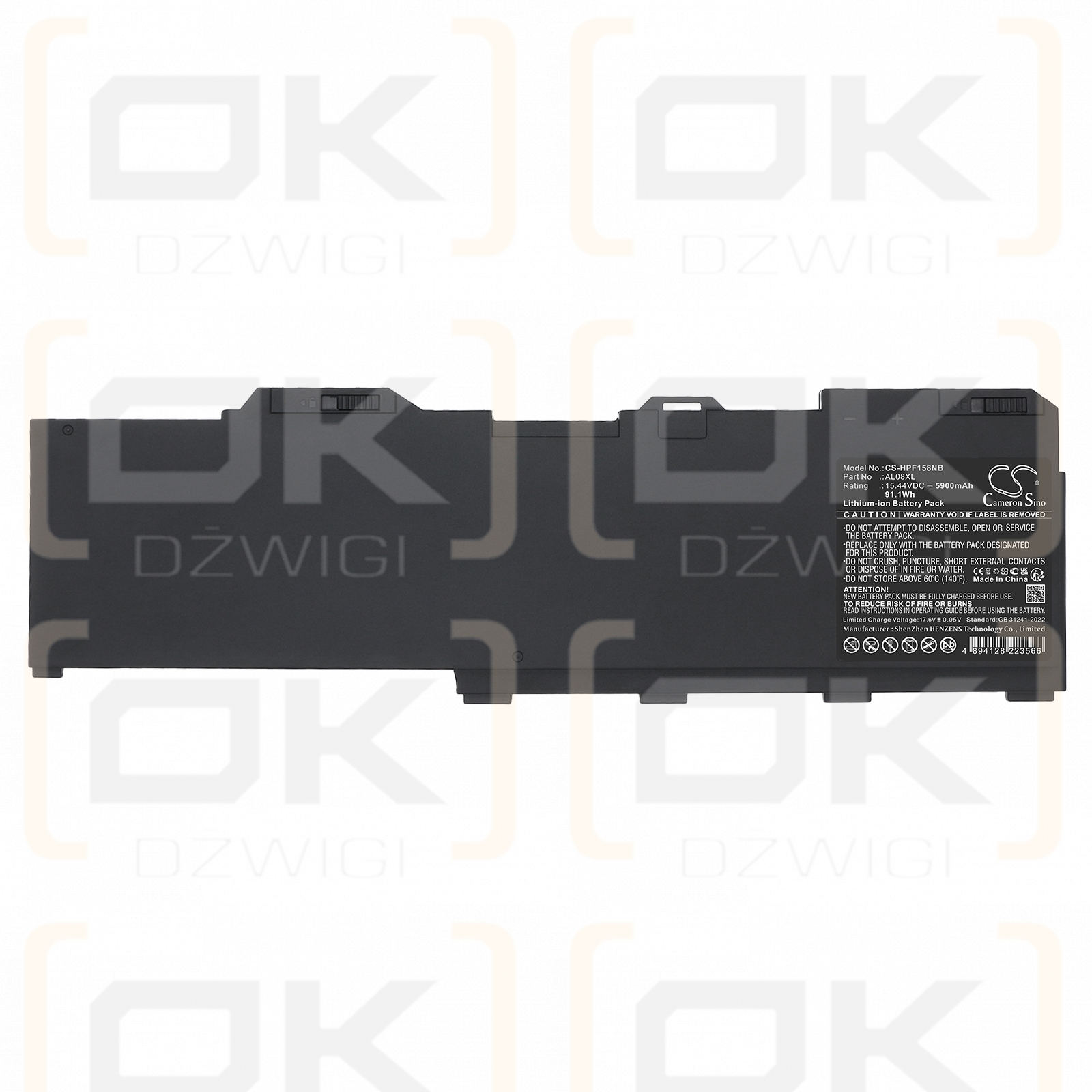 HP ZBook Fury17 G8 4V0J0PA / AL08XL 5900 мА·ч литий-полимерный 15,44 В (Cameron Sino)