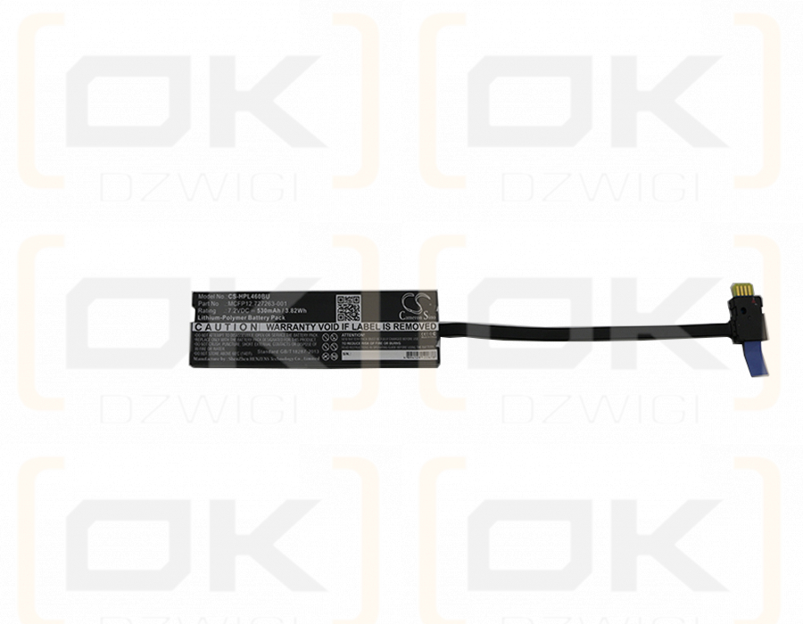 HP ProLiant BL460C G9 / MCFP12 530 мАч литий-полимерный 7,2 В (Cameron Sino)