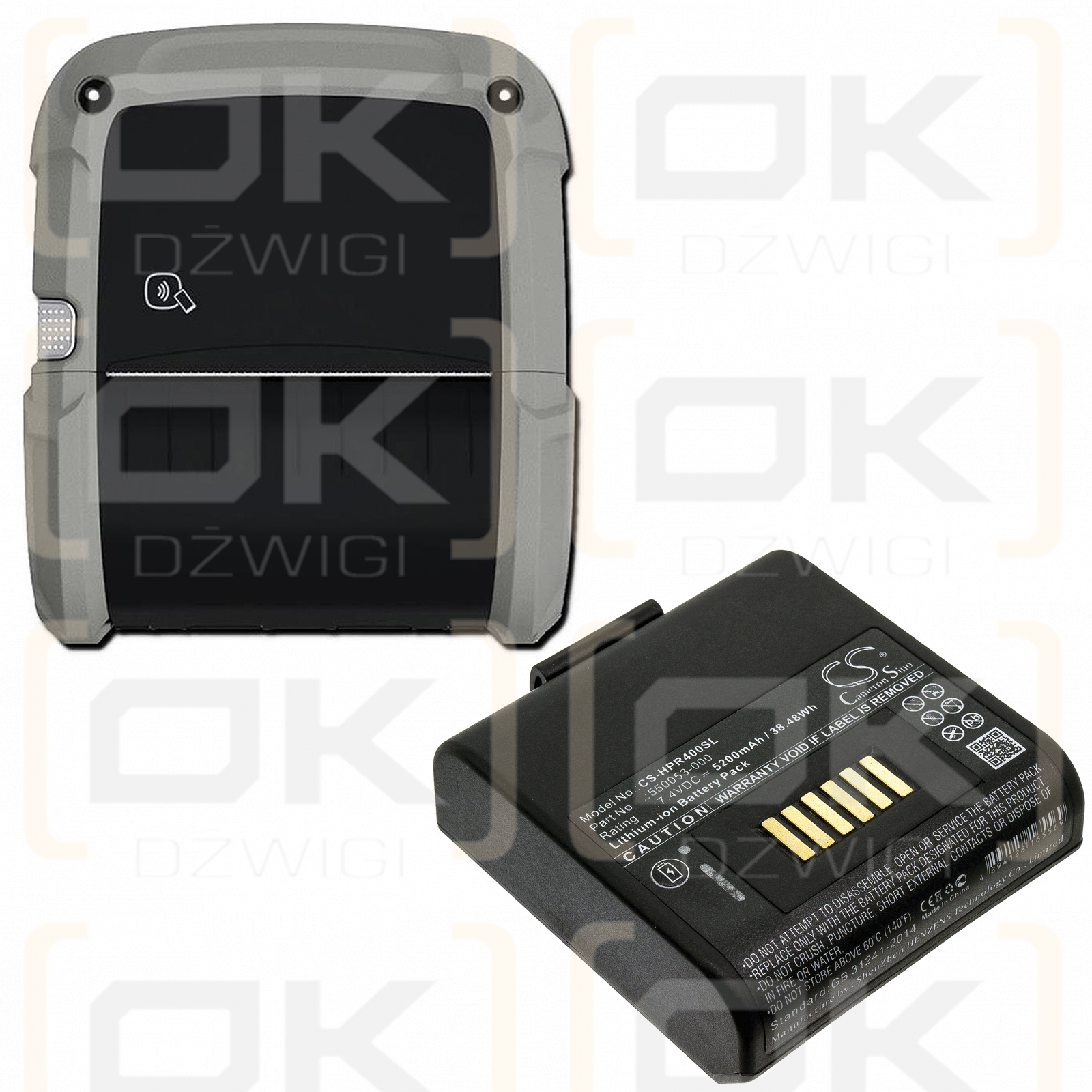 Honeywell RP4 / 550053-000 5200 mAh Li-Ion 7,4 V (Cameron Sino)