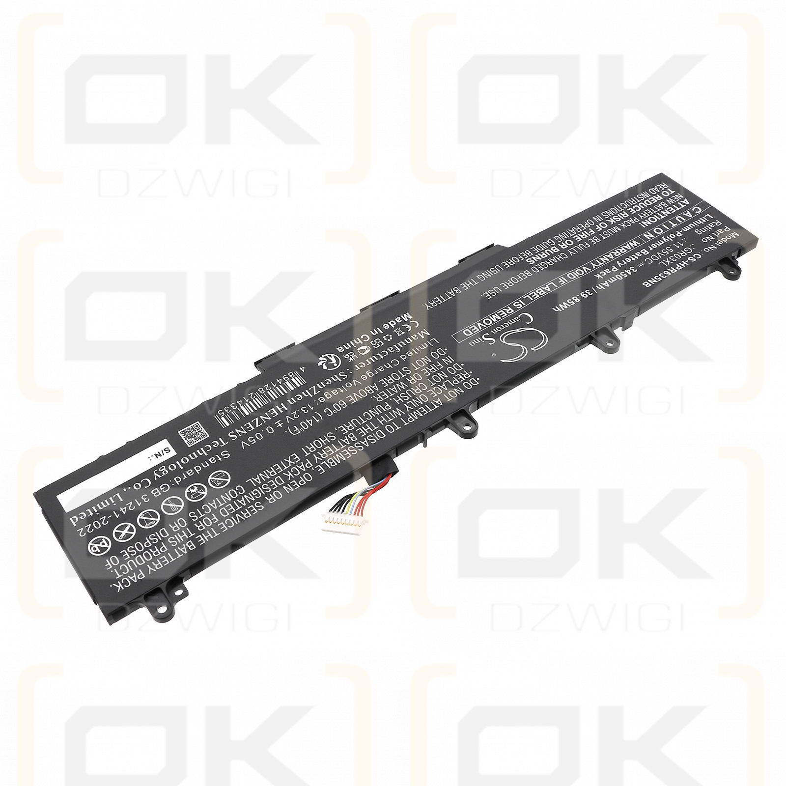 HP ProBook 635 Aero G7 320T7PA / GR03042XL 3450mAh Li-Polymer 11.55V (Cameron Sino)