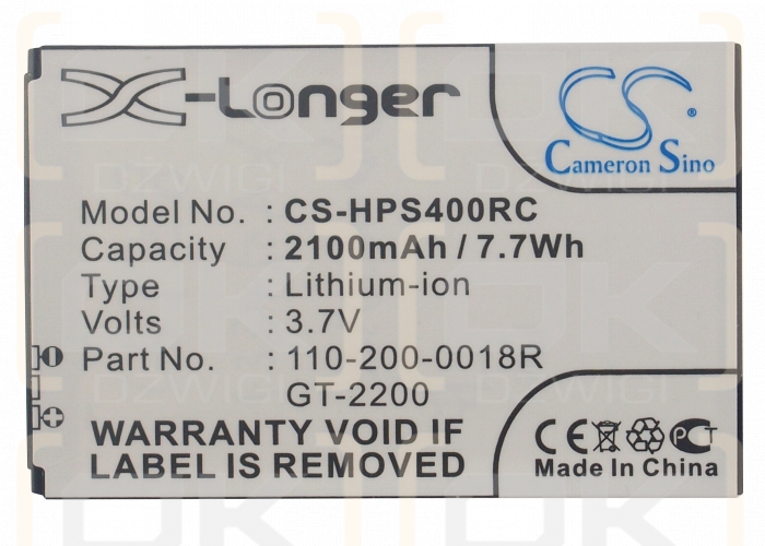 Clear Hotspot 4G Apollo / GT-2200, 2100 мАч, литий-ионный аккумулятор, 3,7 В (Cameron Sino)