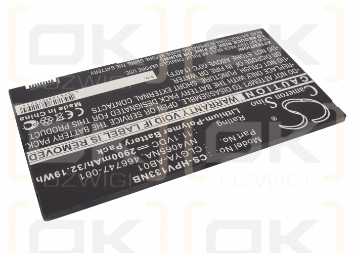 HP Voodoo Envy 133 NV4075NA / CLGYA-AB01 2900 mAh Li-Polymer 11.1 V (Cameron Sino)