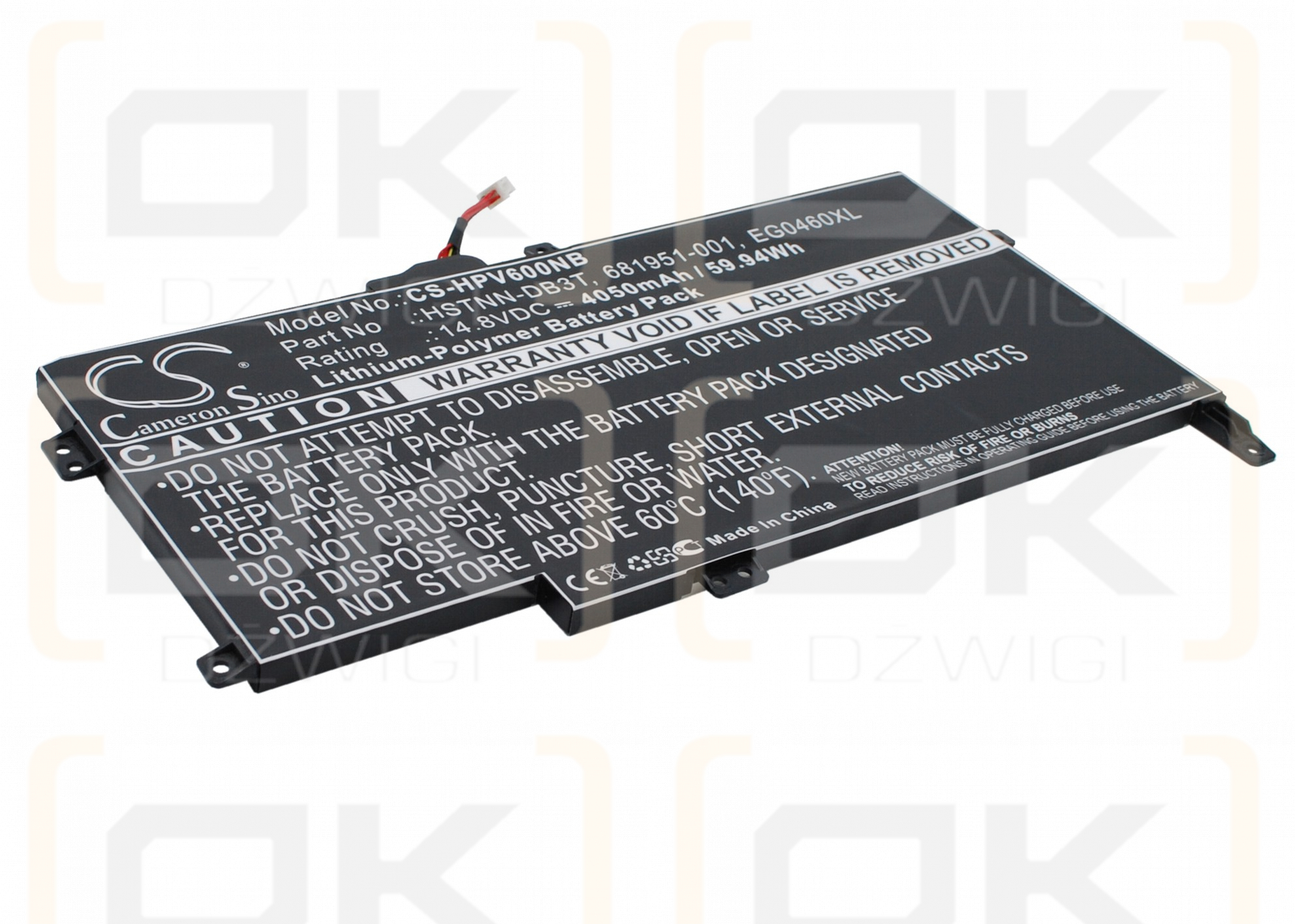 HP Envy 6-1000 / EG04XL 4050 mAh Li-Polymer 14,8 V (Cameron Sino)