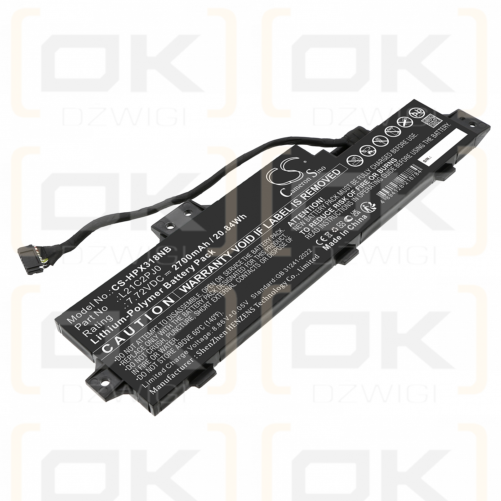Lenovo Pavilion x360 13-u018TU / L21C2PJ0 2700 mAh Li-Polymer 7,72 V (Cameron Sino)