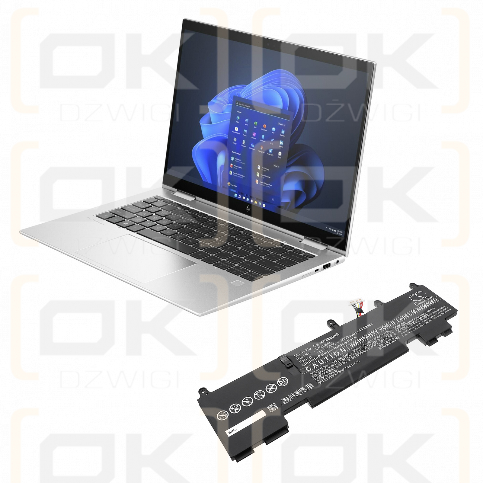 HP Elitebook 835 13 Inch G10 / 996QA243H 3050mAh Li-Polymer 11.55V (Cameron Sino)