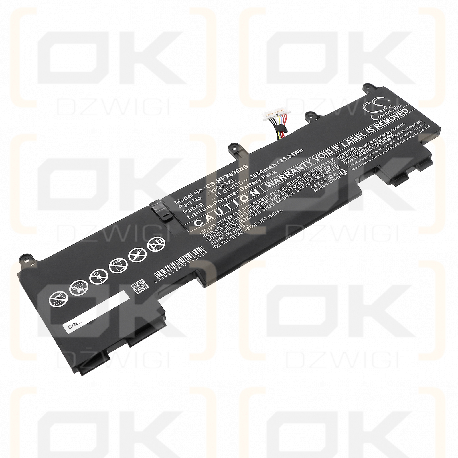 HP Elitebook 835 13 Inch G10 / 996QA243H 3050mAh Li-Polymer 11.55V (Cameron Sino)