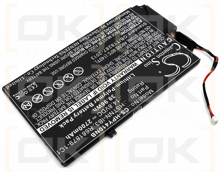 HP ENVY 4-1109TX / HSTNN-IB3R 2700 mAh Li-Polymer 14,8 V (Cameron Sino)