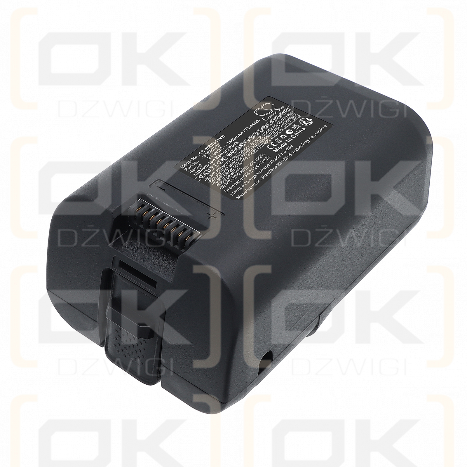 Hoover H-FREE 500 / 35602207 3400 mAh Li-ion 21,6 V (Cameron Sino)