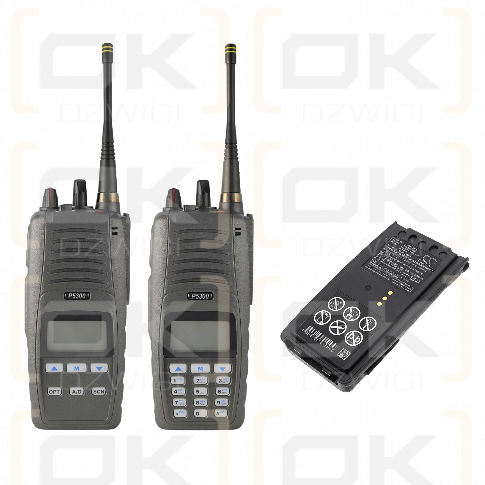 Batería Harris XG-75P / BT-023406-003 de iones de litio de 4100 mAh y 7,4 V (Cameron Sino)