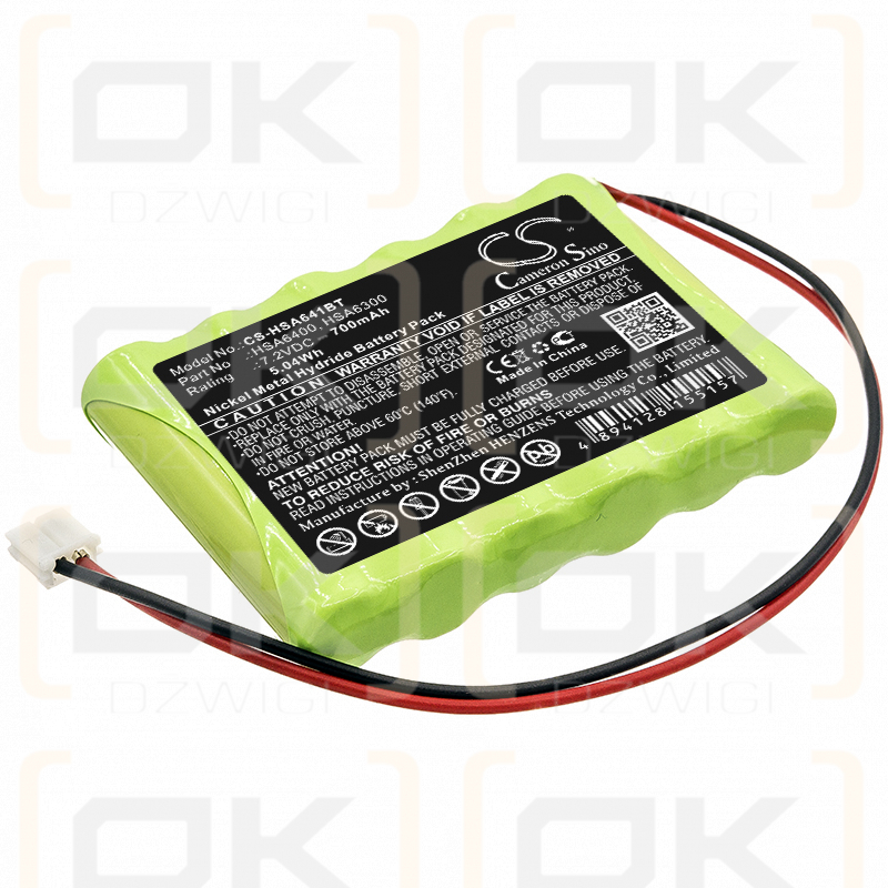 Panel de control de alarma familiar Yale HSA6300 / HSA6400 700mAh Ni-MH 7.2V (Cameron Sino)