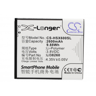 Hisense X6T / LI38260 2600mAh Li-ion 3.8V (Cameron Sino)