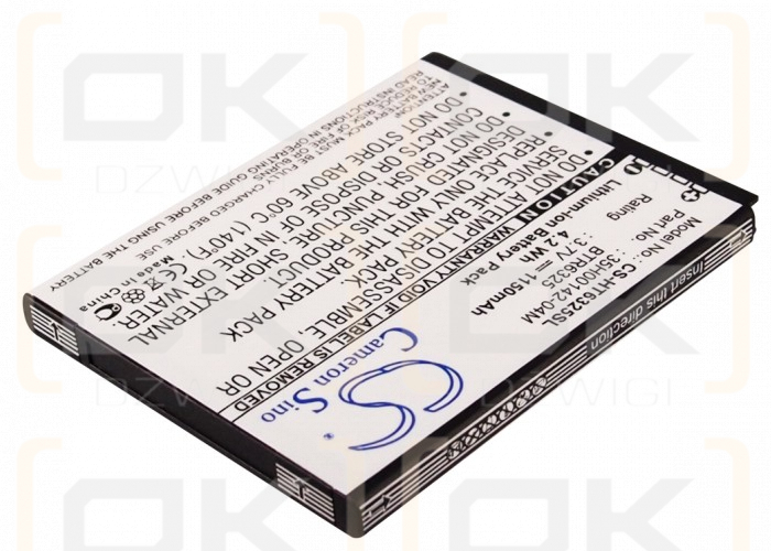 Ersatzakku für T-Mobile Mytouch 4G / 35H00142-13M 1150 mAh Li-Ion 3,7 V (Cameron Sino)