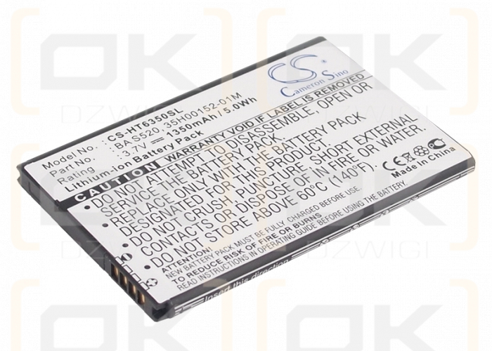 HTC ADR6350VW / BTR6350 1350mAh Li-ion 3.7V (Cameron Sino)