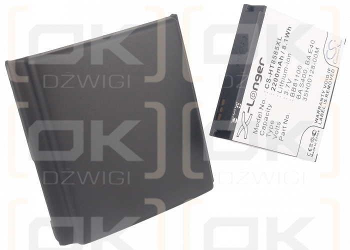 Сменный аккумулятор для T-Mobile Leo / 35H00128-00M 2200 мАч Li-ion 3,7 В (Cameron Sino)