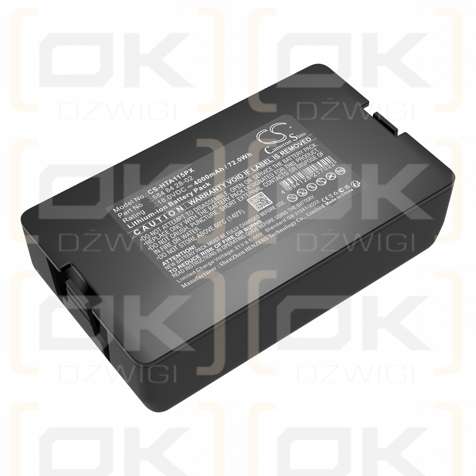 Husqvarna Sileno Life / 584 84 28-02 4000mAh Li-ion 18.0V (Cameron Sino)