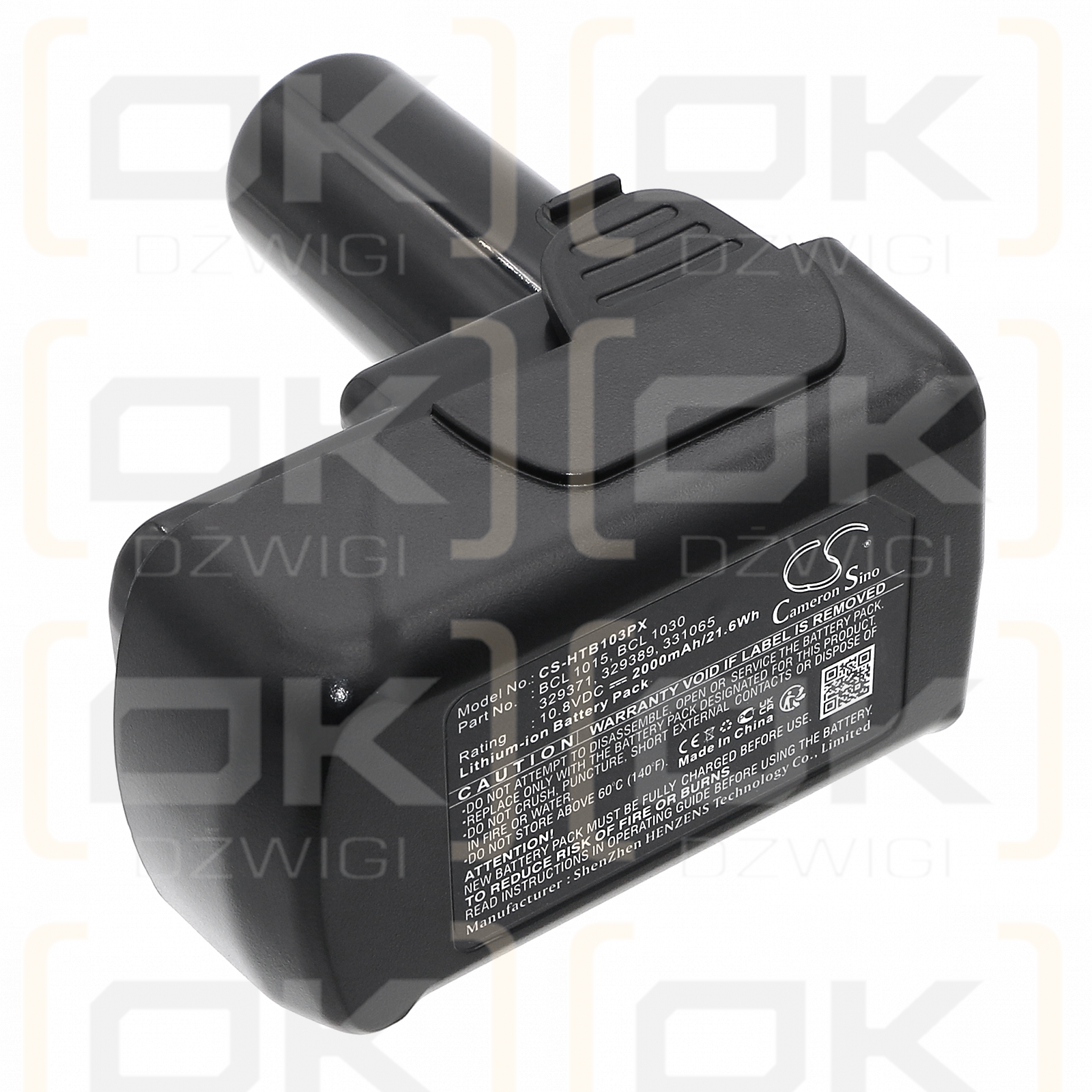Hitachi WH10DFL / 329369 2000 mAh Li-Ion 10,8 V (Cameron Sino)
