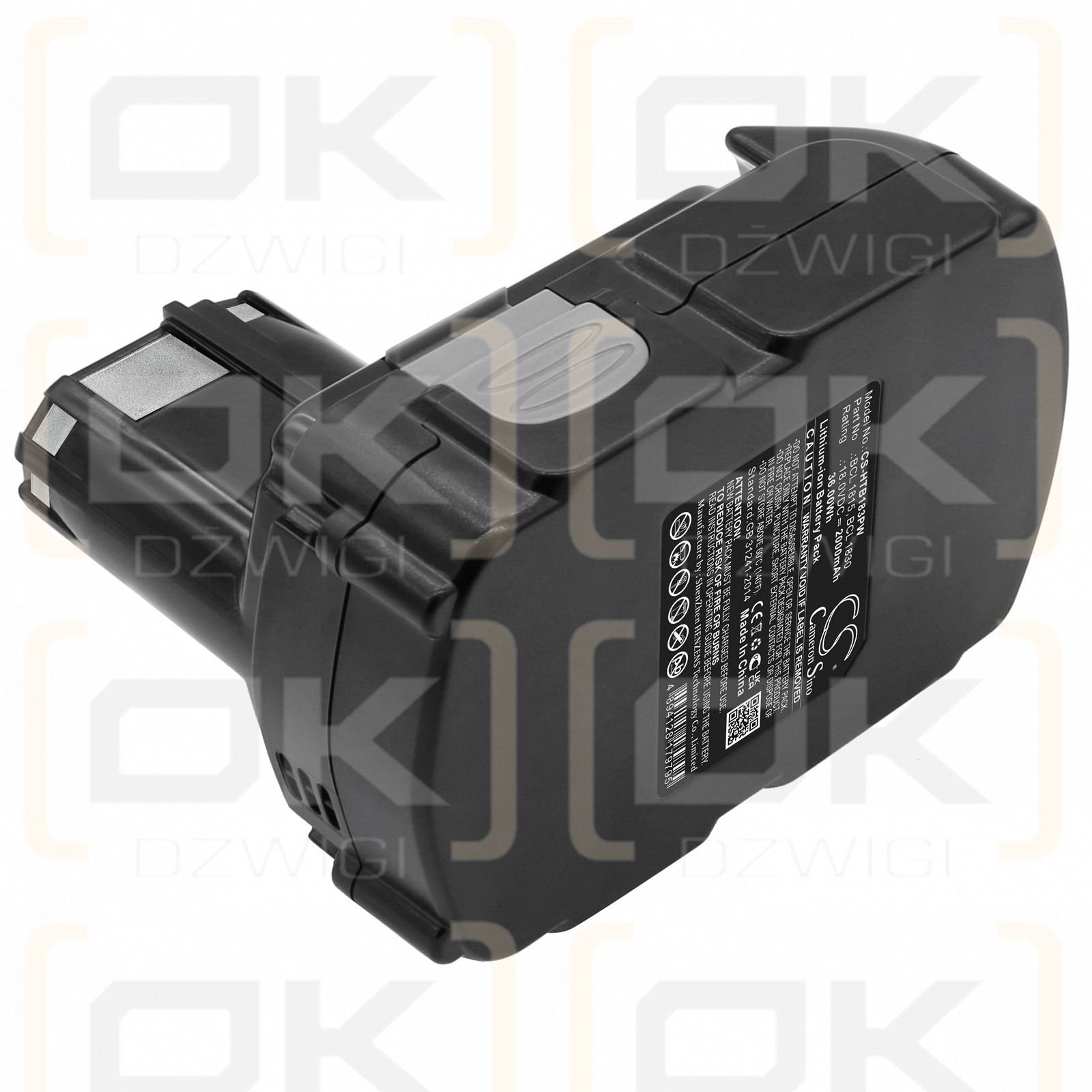 Hitachi WR18DLP4 / BCL 1815 2000mAh Li-ion 18.0V (Cameron Sino)