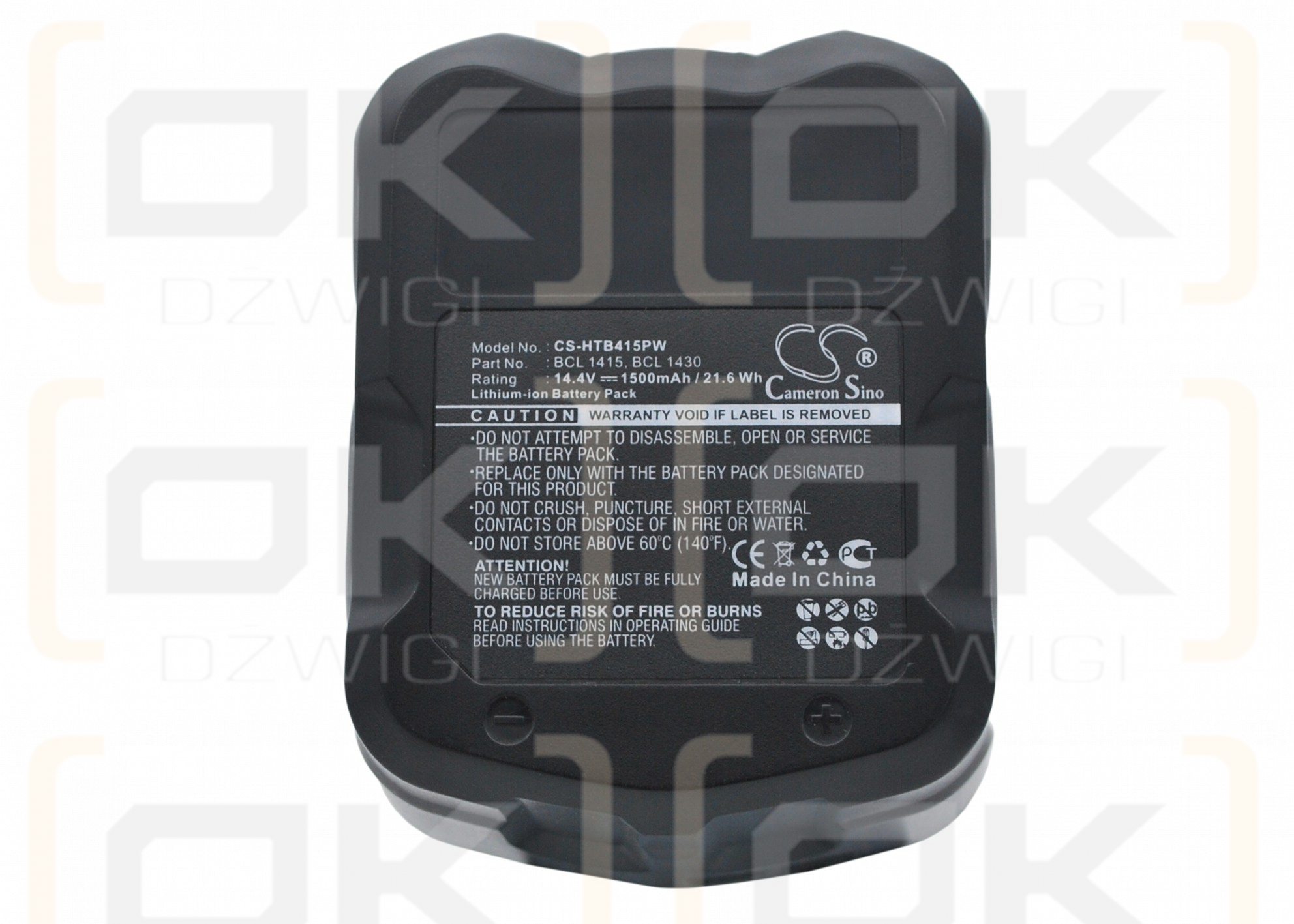 HITACHI DS 14DV / 327728 1500 mAh Li-Ion 14,4 V (Cameron Sino)