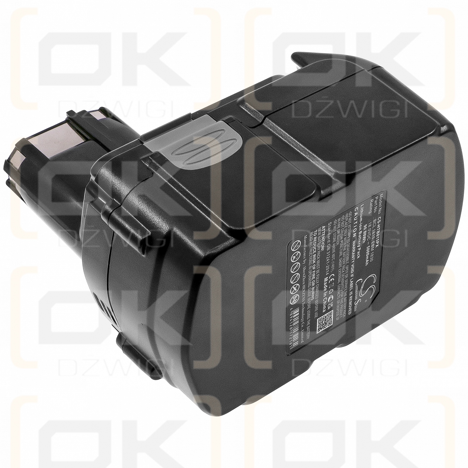 Hitachi WR18DLP4 / BCL 1815 5000mAh Li-ion 18.0V (Cameron Sino)