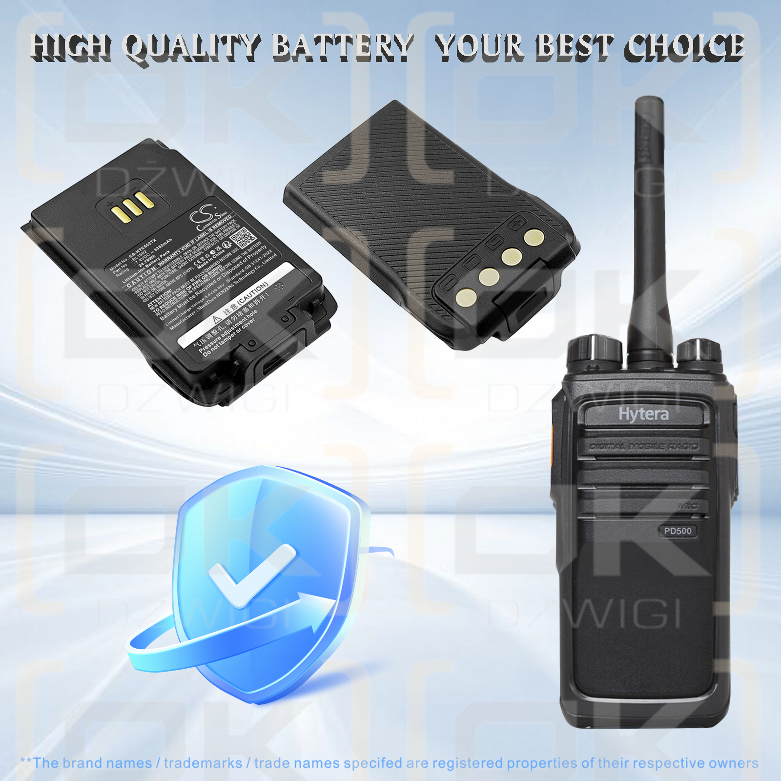 Сменный аккумулятор для HYT PD688 / BL1502 3350 мАч Li-ion 7,4 В (Cameron Sino)