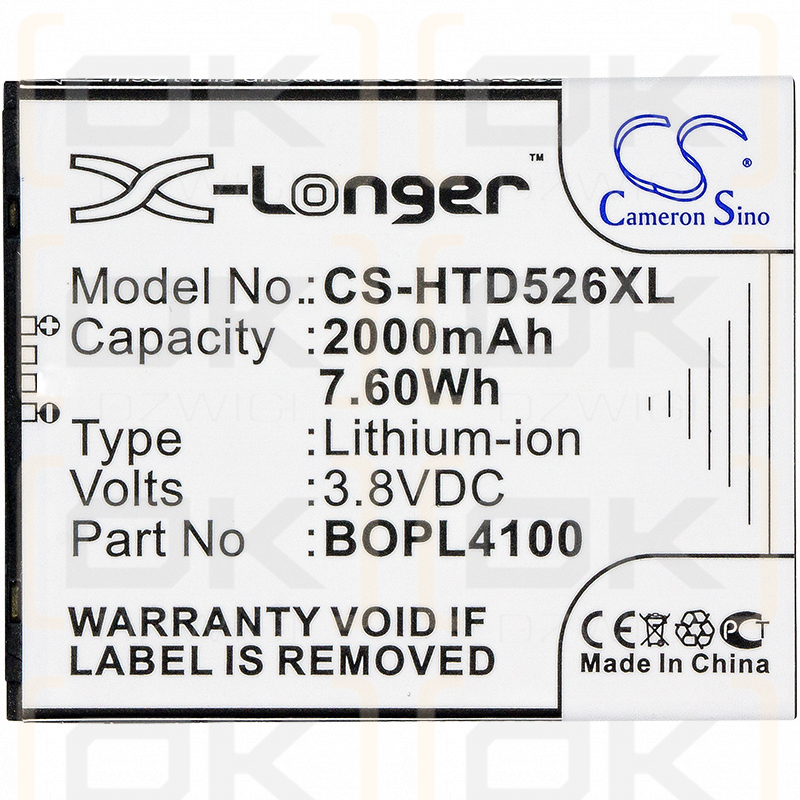 HTC Desire 326G / BOPL4100 2000mAh Li-ion 3.8V (Cameron Sino)