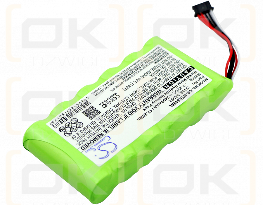 Hioki PW3360 Clamp On Power Logger / 9459 2400mAh Ni-MH 7.2V (Cameron Sino)