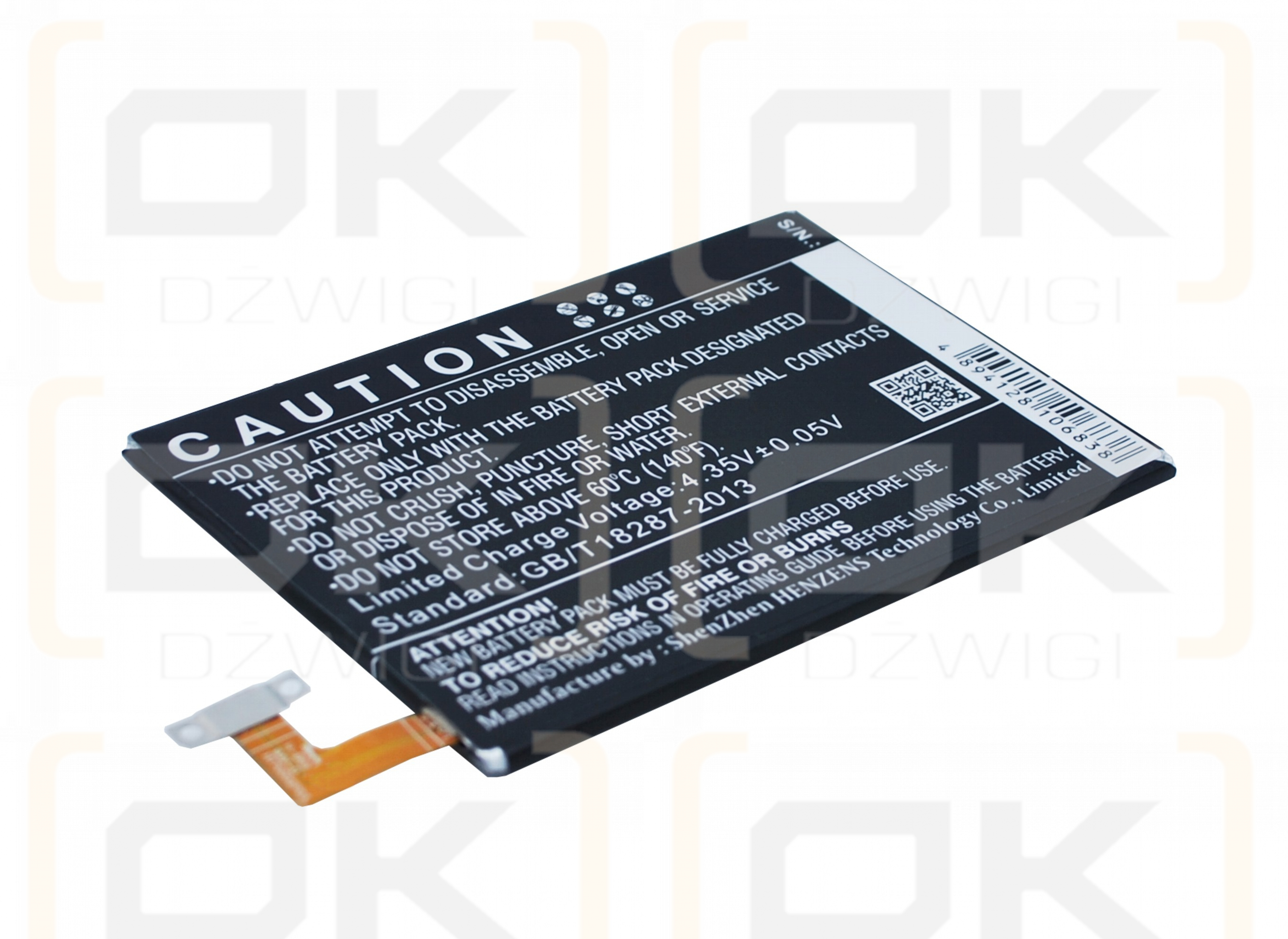 HTC S9 / B0PGE100 2840 mAh Li-Polymer 3,8 V (Cameron Sino)