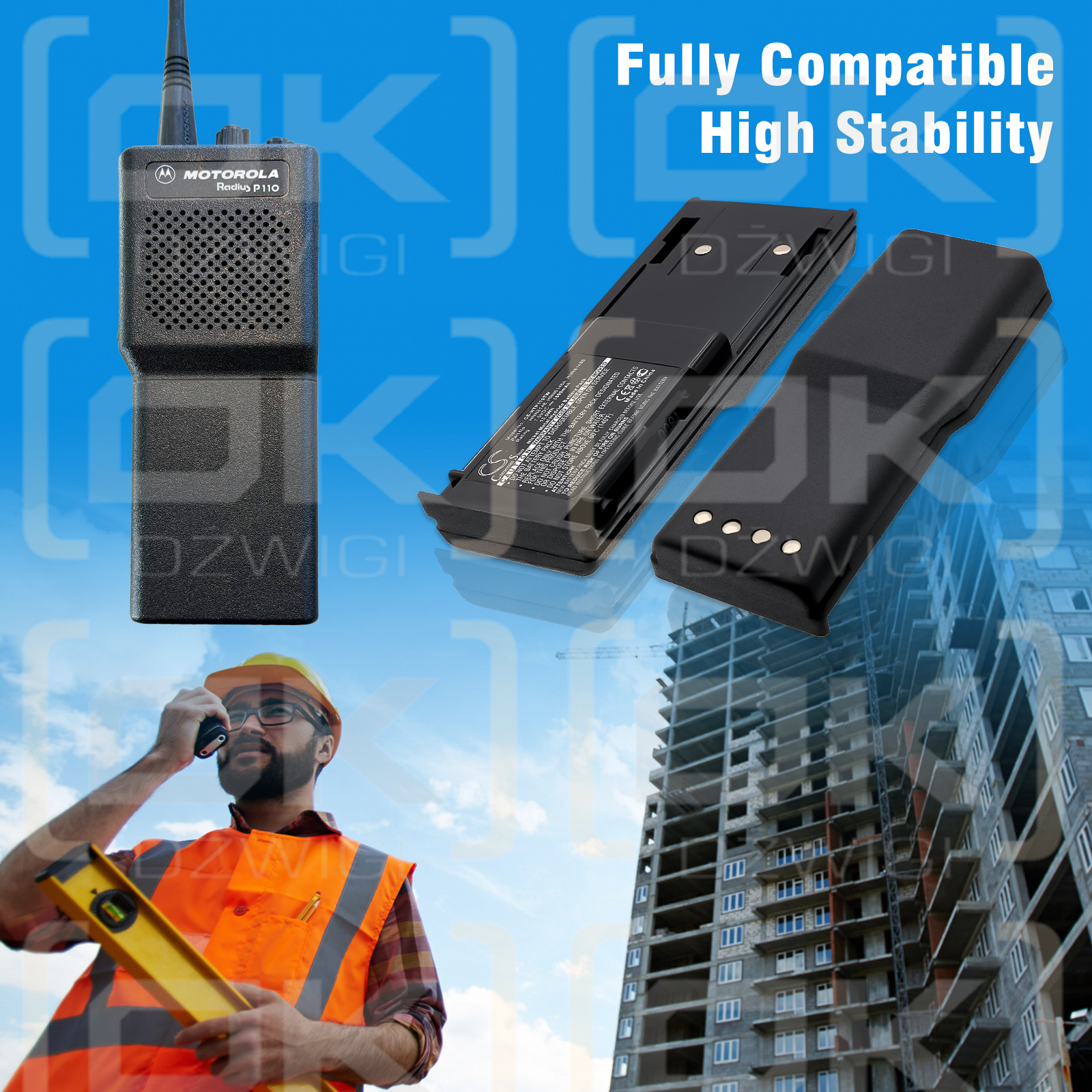 Motorola Radius P110 / HNN8148 1800mAh Ni-MH 7.5V (Cameron Sino)