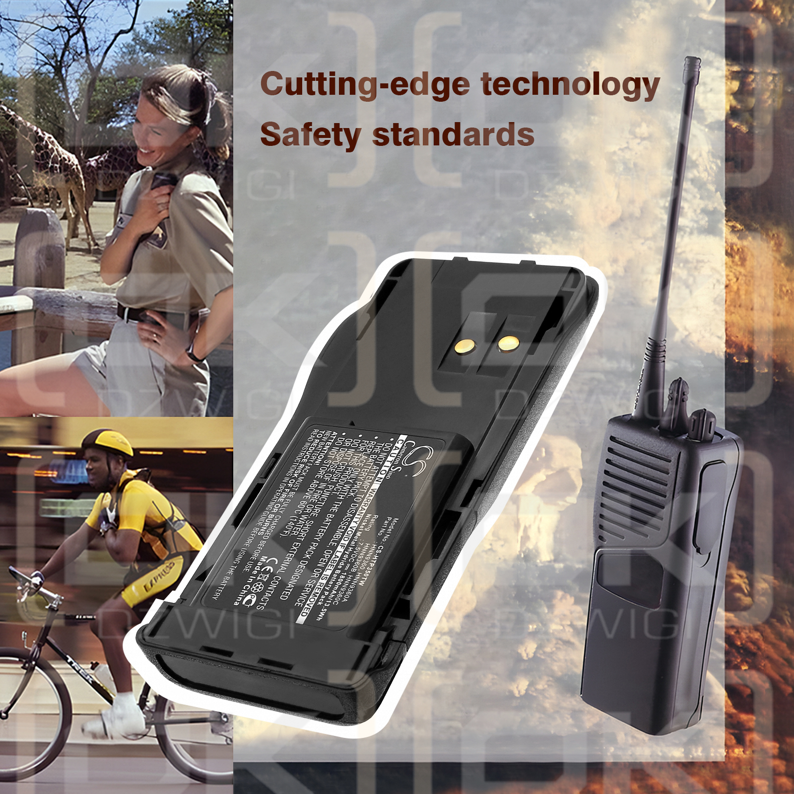 Motorola GP350 / HNN9360 1800 мАч Ni-MH 7,5 В (Cameron Sino)