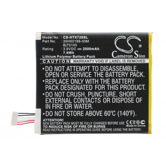 HTC X325S / BJ75100 2000 mAh Li-Polymer 3,8 V (Cameron Sino)