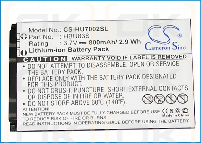 Huawei C5005 / HBC80S 800mAh Li-ion 3.7V (Cameron Sino)