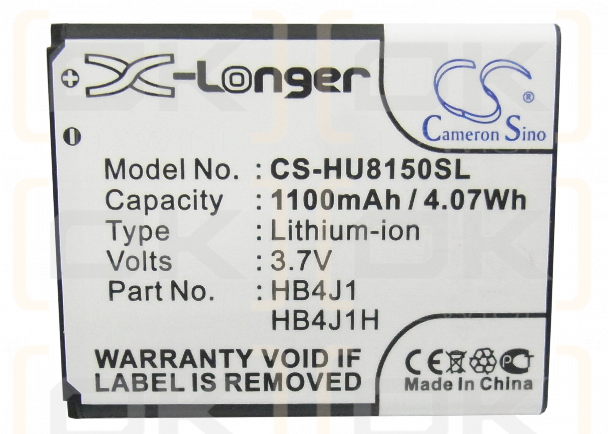 T-Mobile Comet / HB4J1 1100mAh Li-ion 3.7V (Cameron Sino)