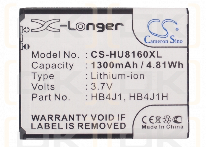 Huawei T8300 / HB4J1 1300 mAh Li-Ion 3,7 V (Cameron Sino)