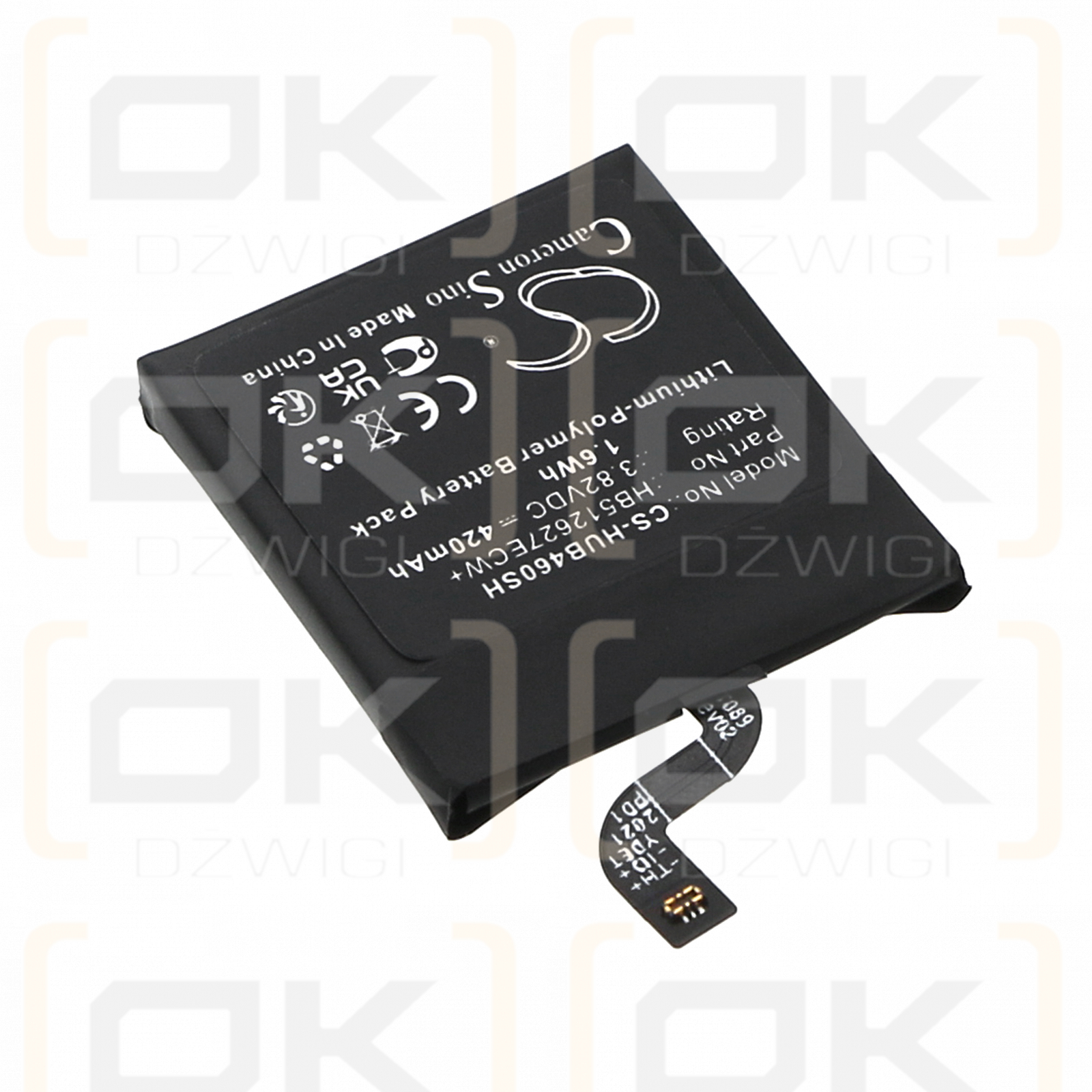 Huawei FTN-B19 / HB512627ECW+ 420 mAh Li-Polymer 3,82 V (Cameron Sino)