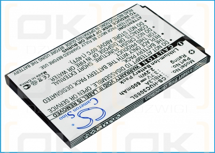 Replacement Battery for Huawei C2610 / HBL3A 600mAh Li-ion 3.7V (Cameron Sino)