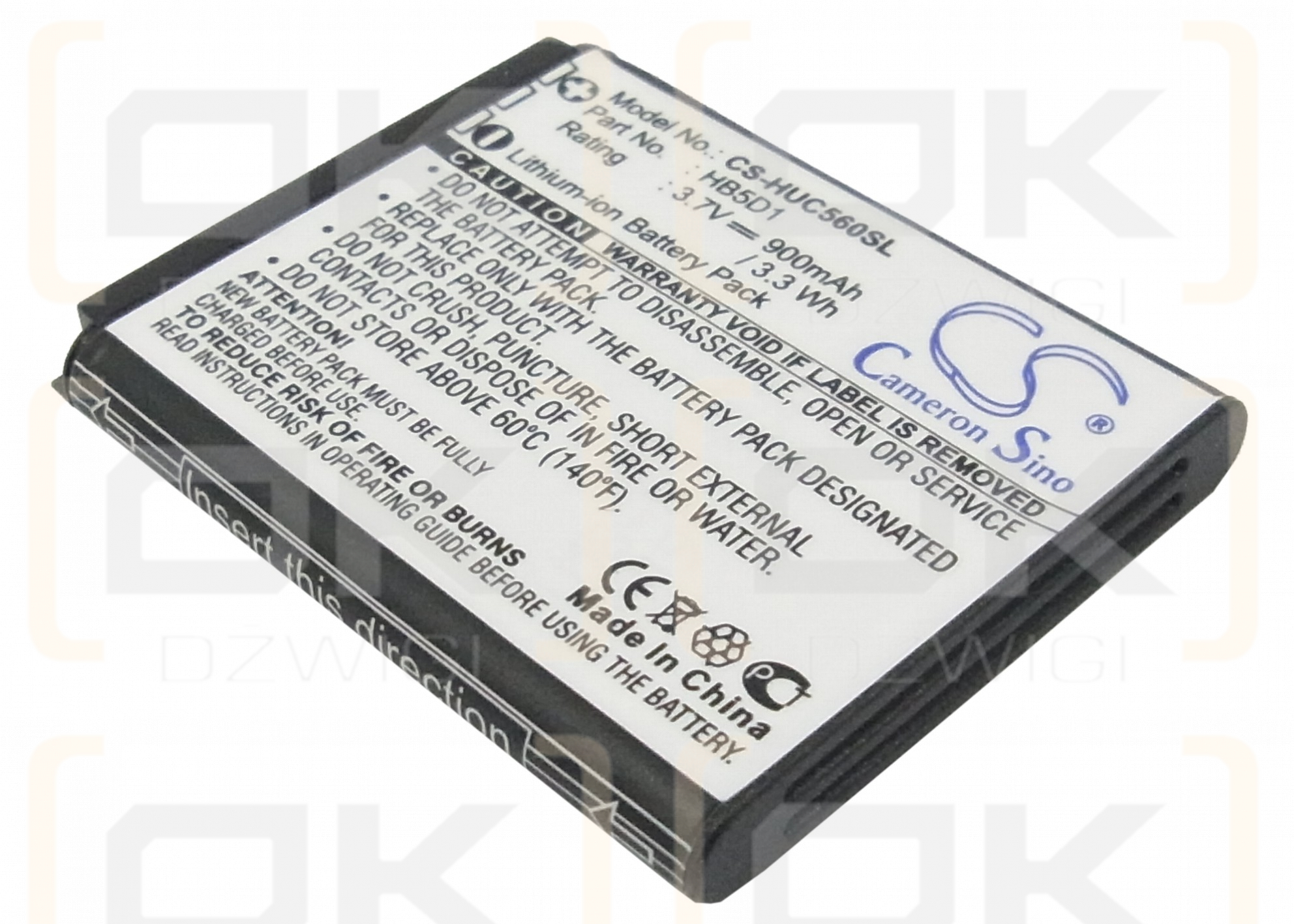 Huawei-Modell / HB5D1 900 mAh Li-Ion 3,7 V (Cameron Sino)