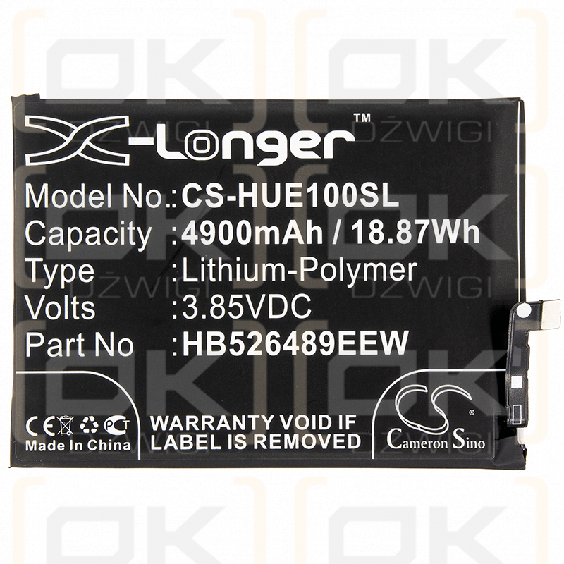 Huawei Changwan 9A / HB526489EEW 4900mAh Li-Polymer 3.85V (Cameron Sino)